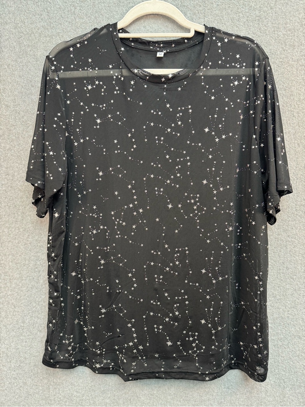 Women's Summer Top See Through Mesh Sheer Sexy T Shirt Blouse